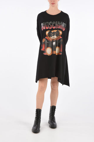 COUTURE! Printed Flared Asymmetric Dress