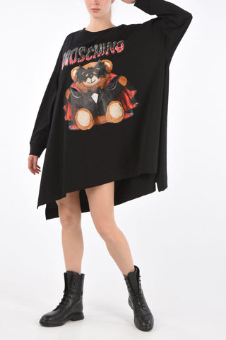 COUTURE! Printed Flared Asymmetric Dress