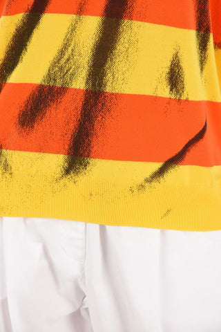 COUTURE! maglia scollo a V awning striped