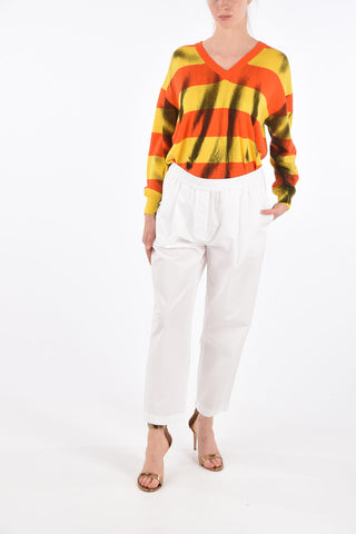 COUTURE! maglia scollo a V awning striped