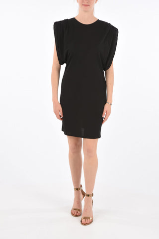 vestito mini con spalle imbottite