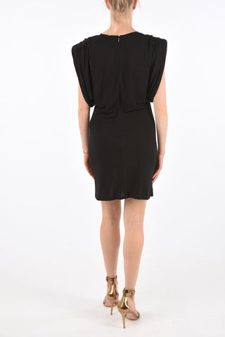 vestito mini con spalle imbottite
