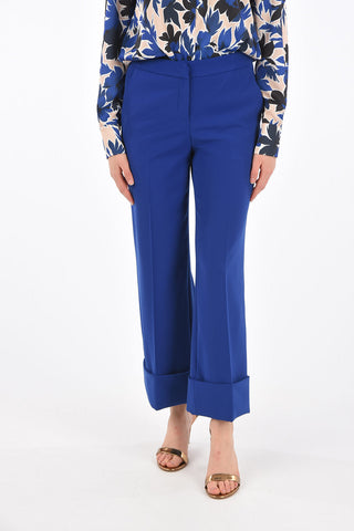 BOUTIQUE pantalone ad orlo con risvolto a vita alta