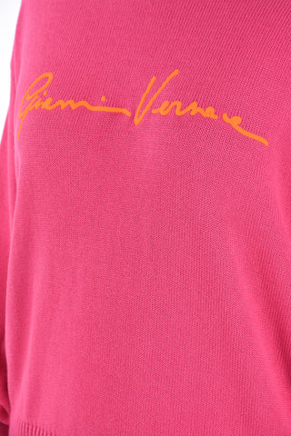 maglia girocollo ricamata