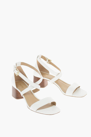 5 cm leather Ankle-strap sandals