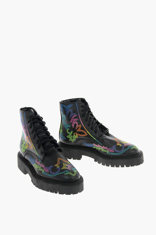 JESSIE WESTERN Anfibi RAINBOW in ecopelle