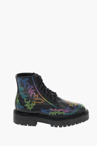 JESSIE WESTERN Anfibi RAINBOW in ecopelle