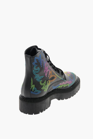 JESSIE WESTERN Anfibi RAINBOW in ecopelle