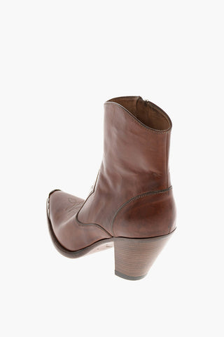9cm leather NORA Western boots