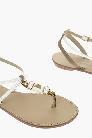 Leather LEA Sandals with jewels