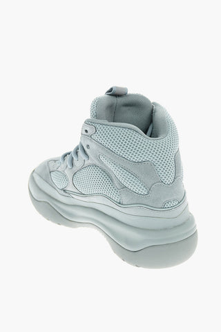 SEASON 7 Leather and fabric High-top Sneakers