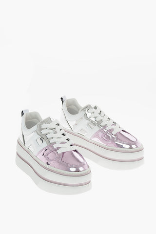 6,5cm Patent leather Platform sneakers