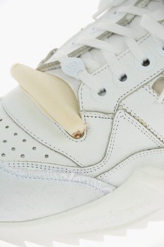 MM22 vintage effect leather High-top Sneakers