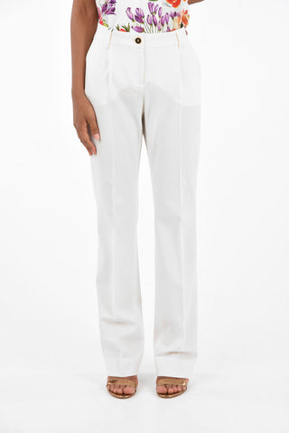 Straight Fit Single Pleated Pants