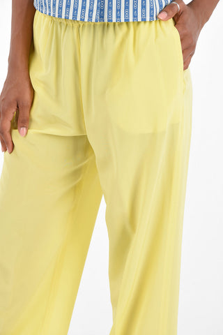 Silk Jetted Pocket Pants