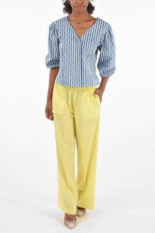Silk Jetted Pocket Pants