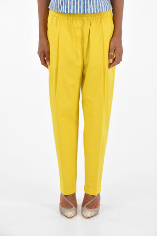 Pantaloni a Una Pince con Elastico in Vita 