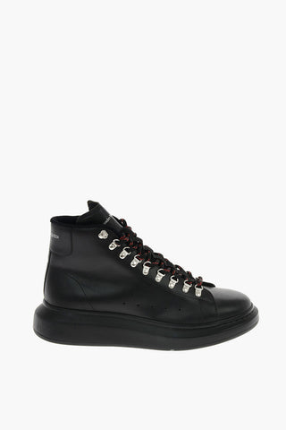 leather High-top Sneakers