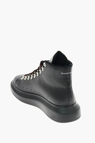 leather High-top Sneakers