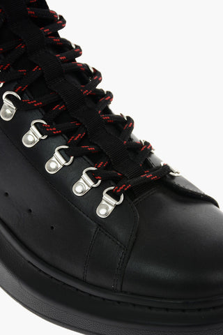 leather High-top Sneakers