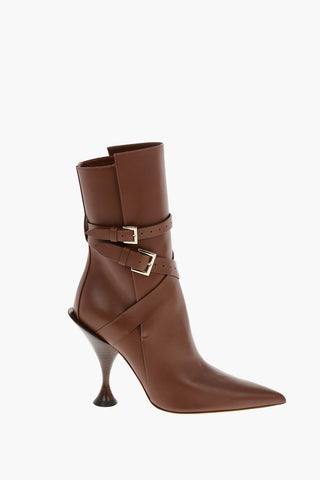 11 cm leather HADFIELD Point Toe High heel ankle boots