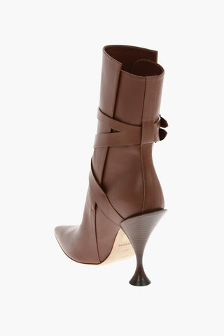 11 cm leather HADFIELD Point Toe High heel ankle boots