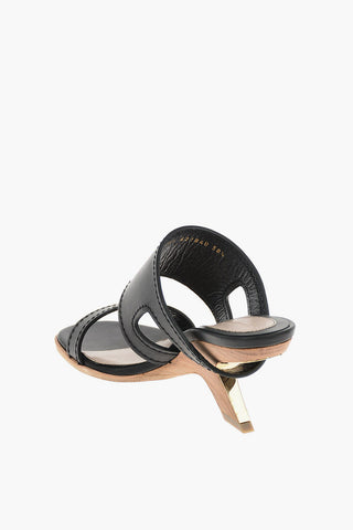9 cm leather Mules