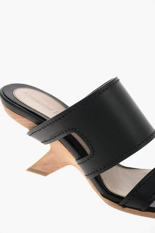 9 cm leather Mules