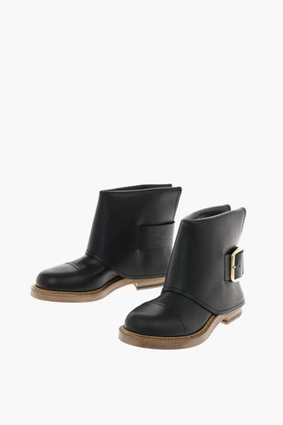 leather Biker boots