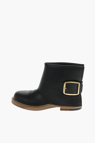 leather Biker boots