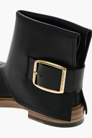 leather Biker boots