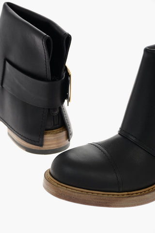 leather Biker boots