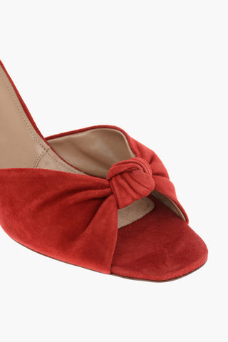 Mules in pelle scamosciata 7,5cm