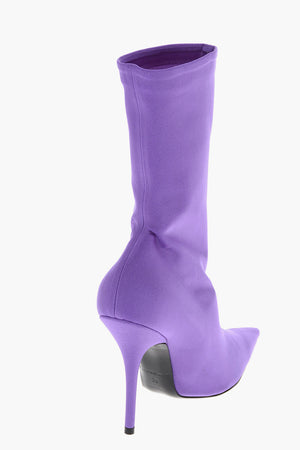 Spandex Sock Ankle Boots with 12cm Stiletto Heel