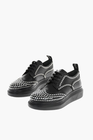 studded leather Oxford brogues