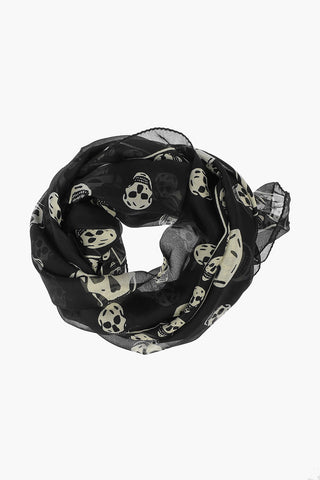 Foulard in seta Stampa Teschi