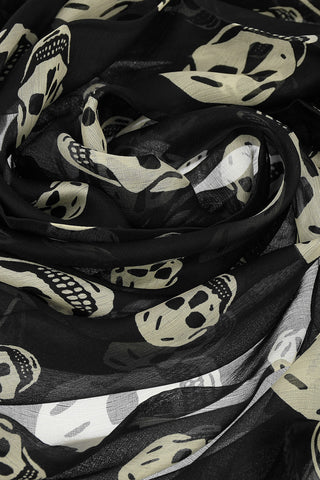 Foulard in seta Stampa Teschi