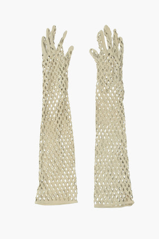 Leather Openwork Gloves