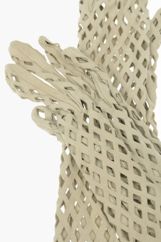 Leather Openwork Gloves