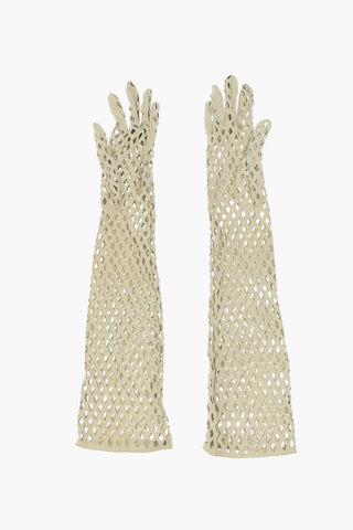 Leather Openwork Gloves