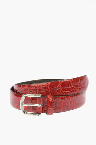 30mm Crocodile Leather Belt