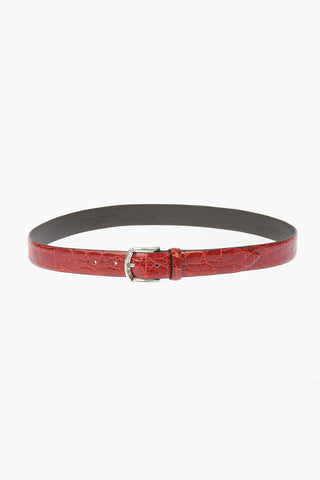 30mm Crocodile Leather Belt