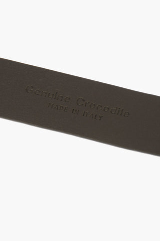 30mm Crocodile Leather Belt