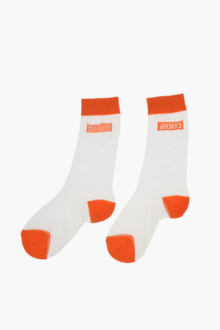 Two-Tone Sheer Socks