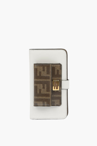 Leather iPhone X/XS Card-holder Case with Gold-toned Chain
