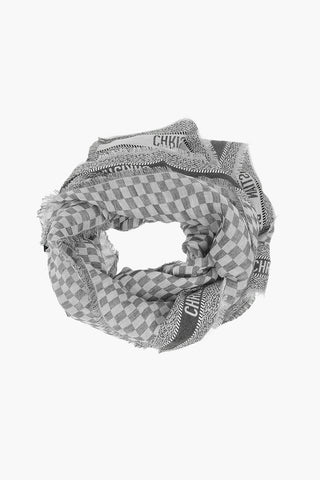 Linen And Cashmere Checked Foulard