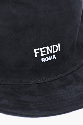 Suede Leather and Cashmere Reversible Baseball Hat