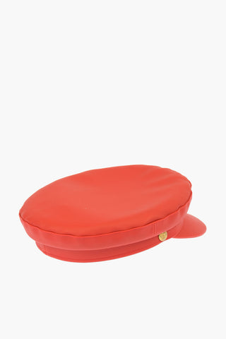 Faux Leather Beret