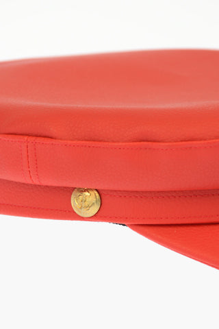Faux Leather Beret