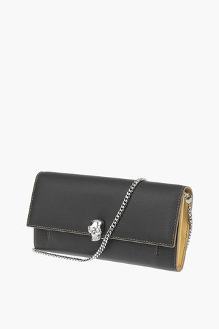 Leather Wallet with Chain
